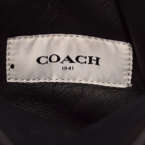 COACH Lamb Shearling Leather Reversible Snap Closure Black Vest Size M - Picture 10 of 10